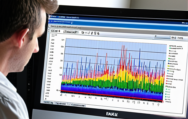 **
* **Prompt:** Sound analysis project. A colorful frequency analysis graph displayed on a computer screen with an engineer reviewing the data. Focus on detail, and accurate data visualization.
**